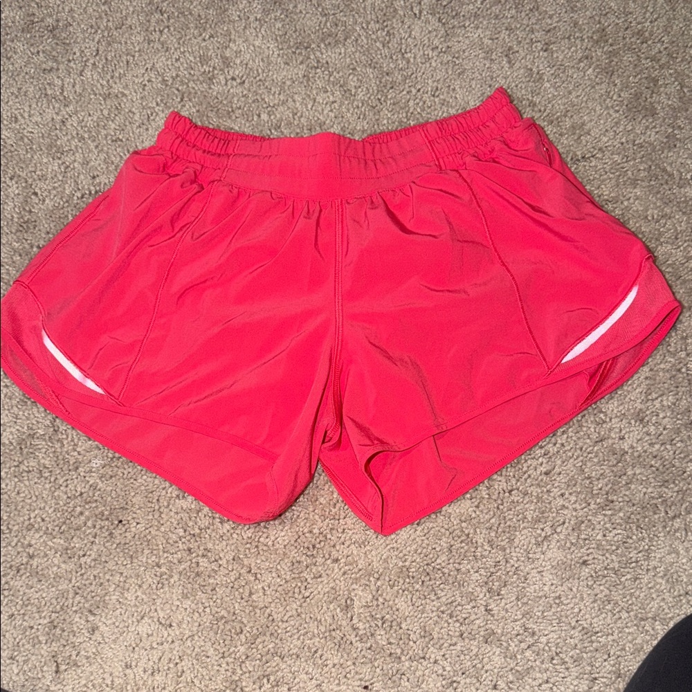 lululemon athletica Lipgloss Pink LR Hotty Hot 4” Shorts